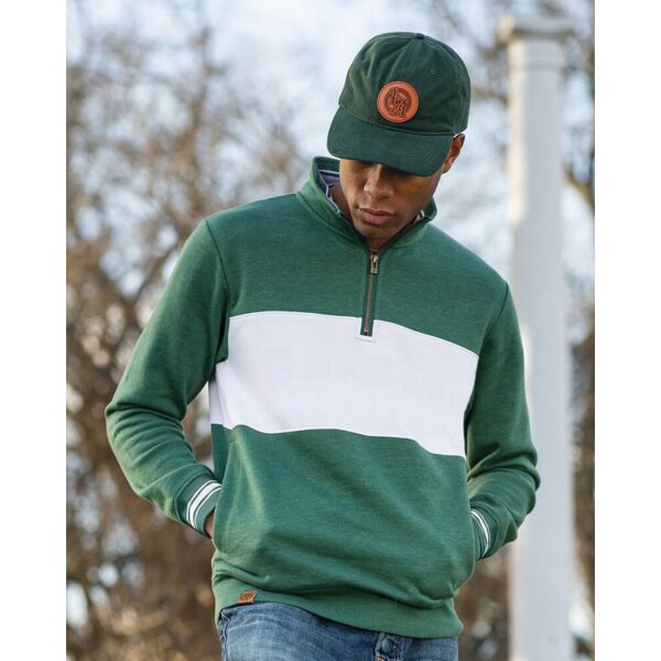 Holloway Men's All-American Fleece Colorblocked Quarter-Zip Sweatshirt 229565 Men's All-American Fleece Colorblocked Quarter-Zip Sweatshirt Thumbnail