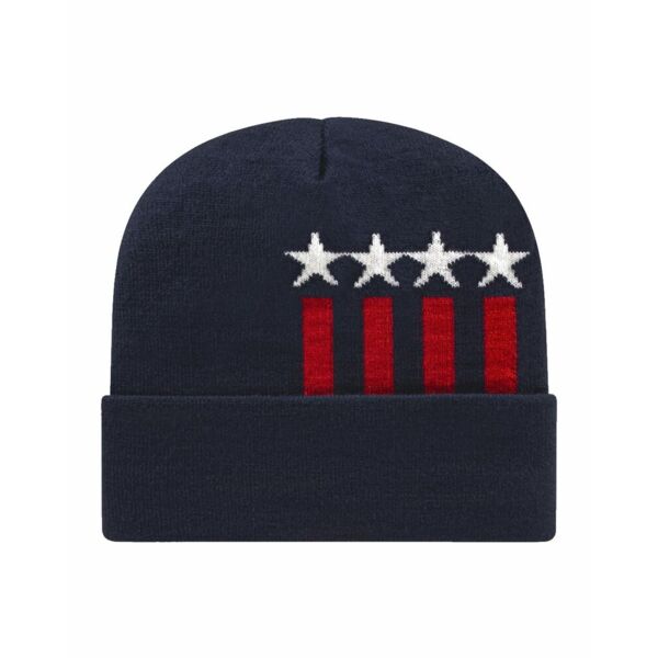CAP AMERICA USA-Made Patriotic Cuffed Beanie RK12 USA-Made Patriotic Cuffed Beanie Thumbnail