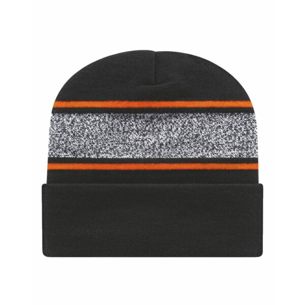 CAP AMERICA USA-Made Variegated Striped Cuffed Beanie RKV12 USA-Made Variegated Striped Cuffed Beanie Thumbnail