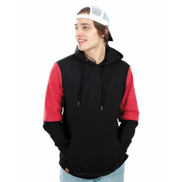 Holloway Men's All-American Team Fleece Colorblocked Hooded Sweatshirt 222581 Men's All-American Team Fleece Colorblocked Hooded Sweatshirt Thumbnail