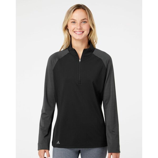Adidas Women's Ultimate365 Lightweight Raglan Quarter-Zip Pullover A521 Women's Ultimate365 Lightweight Raglan Quarter-Zip Pullover Thumbnail