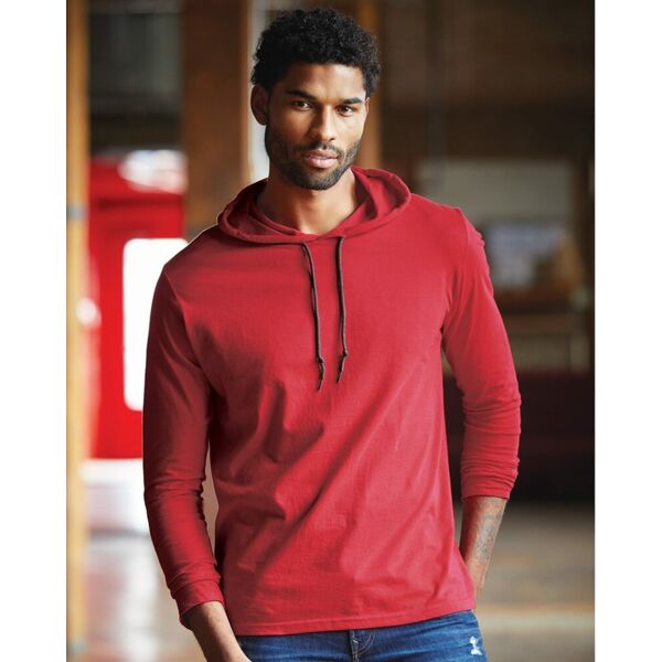 Gildan Unisex Softstyle® Lightweight Hooded Long Sleeve T-Shirt 987 Unisex Softstyle® Lightweight Hooded Long Sleeve T-Shirt Thumbnail