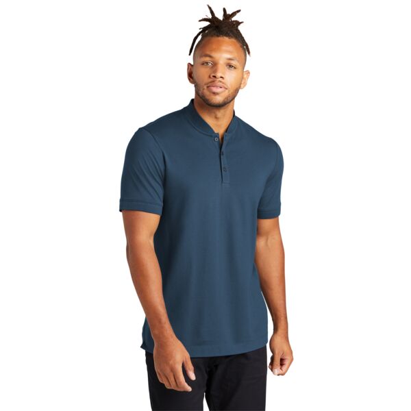 Mercer+Mettle Stretch Pique Henley MM1008 Stretch Pique Henley Thumbnail