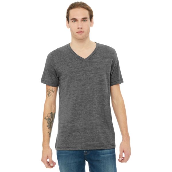 Bella + Canvas Unisex Textured Jersey V Neck Tee BC3655 Unisex Textured Jersey V Neck Tee Thumbnail
