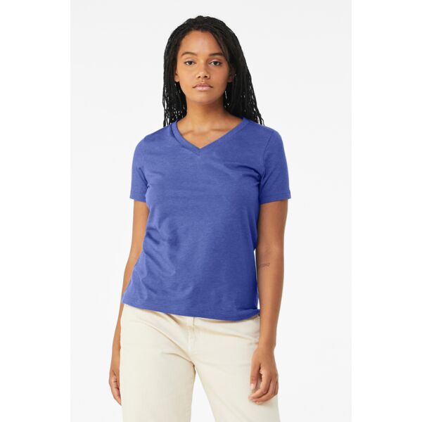 Bella + Canvas Women's Relaxed Heather CVC V Neck Tee BC6405CVC Women's Relaxed Heather CVC V Neck Tee Thumbnail