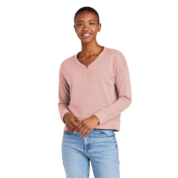 District Women's Perfect Tri ® Fleece V Neck Sweatshirt DT1312 Women's Perfect Tri ® Fleece V Neck Sweatshirt Thumbnail