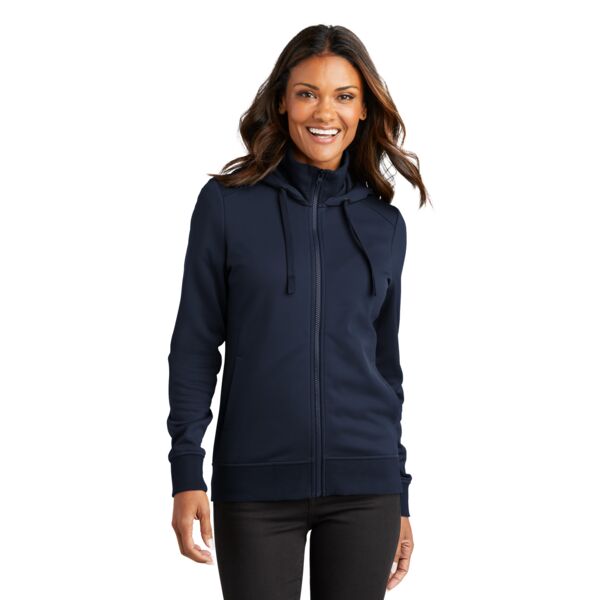 Port Authority Women's Smooth Fleece Hooded Jacket L814 Women's Smooth Fleece Hooded Jacket Thumbnail