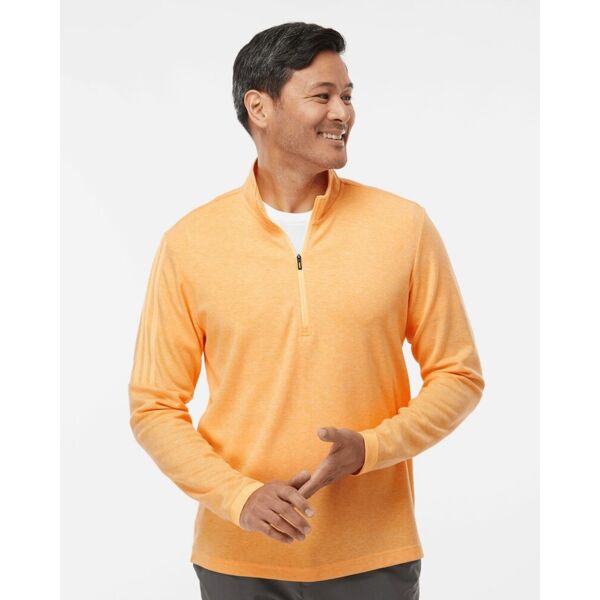 Adidas Men's 3-Stripe Quarter-Zip Sweater Pullover A554 Men's 3-Stripe Quarter-Zip Sweater Pullover Thumbnail