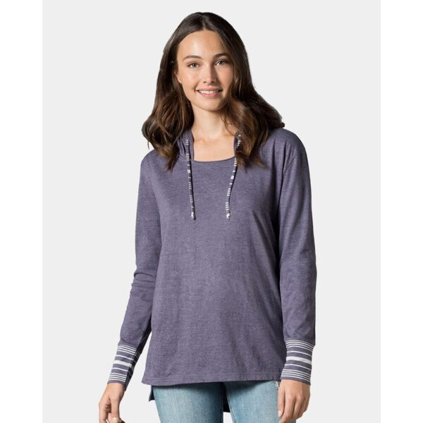 MV Sport Women's Heathered Jersey Hooded Tunic W19439 Women's Heathered Jersey Hooded Tunic Thumbnail