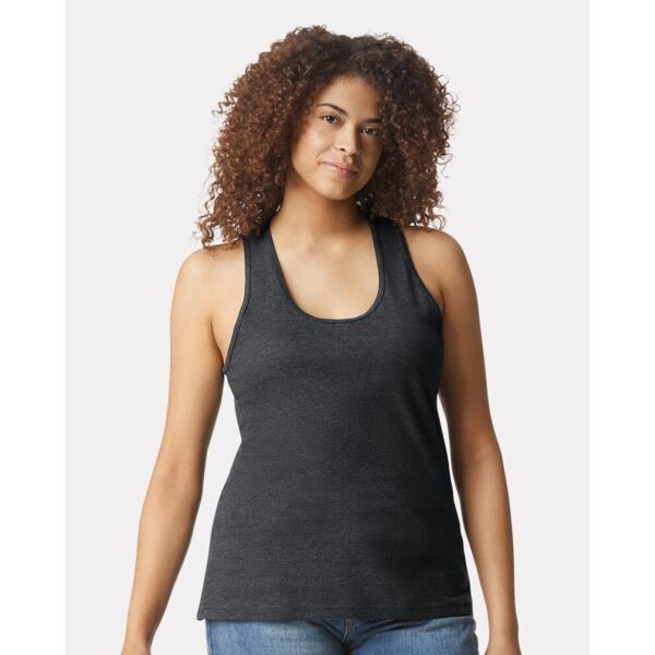 Gildan Women's Softstyle® CVC Racerback Tank Top 64220LCVC Women's Softstyle® CVC Racerback Tank Top Thumbnail
