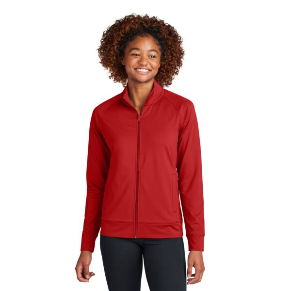 Sport Tek Women's Sport Wick ® Stretch Full Zip Cadet Jacket LST857 Women's Sport Wick ® Stretch Full Zip Cadet Jacket Thumbnail