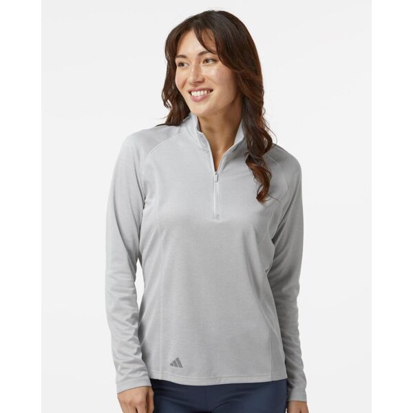 Adidas Women's Space Dyed Quarter-Zip Pullover A594 Women's Space Dyed Quarter-Zip Pullover Thumbnail