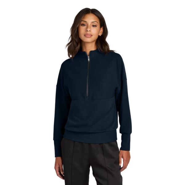 Mercer+Mettle Women's Linear Texture 1/4 Zip MM3041 Women's Linear Texture 1/4 Zip Thumbnail