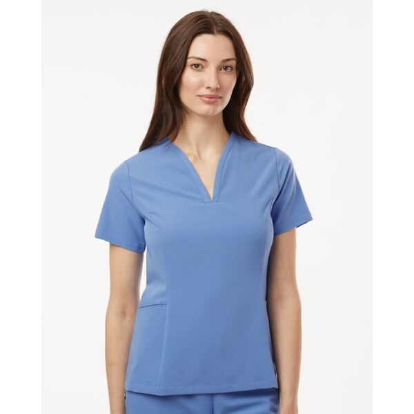 Jaanuu Women's Calix Fit & Flare Scrub V-Neck Top W10003 Women's Calix Fit & Flare Scrub V-Neck Top Thumbnail