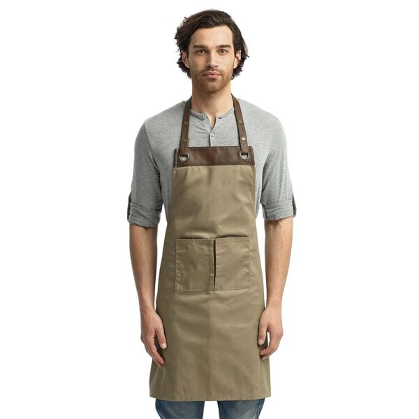 Artisan Collection by Reprime Espresso Bib Apron RP123 Espresso Bib Apron Thumbnail