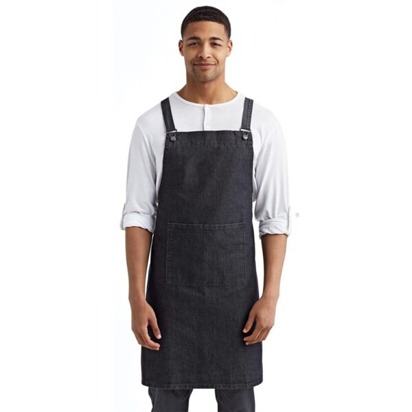 Artisan Collection by Reprime Cross Back Barista Bib Apron RP129 Cross Back Barista Bib Apron Thumbnail