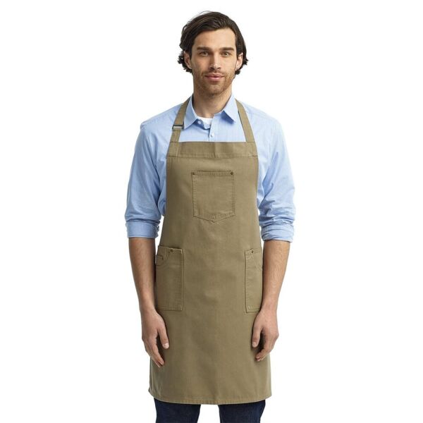 Artisan Collection by Reprime Chino Bib Apron RP132 Chino Bib Apron Thumbnail