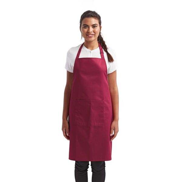 Artisan Collection by Reprime Recycled Pocket Bib Apron RP154 Recycled Pocket Bib Apron Thumbnail