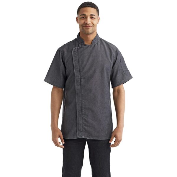 Artisan Collection by Reprime Unisex Zip-Close Short Sleeve Chef's Coat RP906 Unisex Zip-Close Short Sleeve Chef's Coat Thumbnail