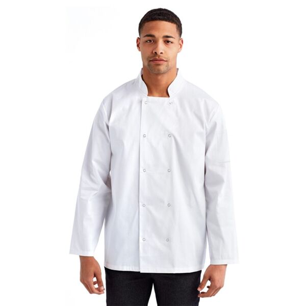 Artisan Collection by Reprime Unisex Ten Studded Front Chef Coat RP665 Unisex Ten Studded Front Chef Coat Thumbnail