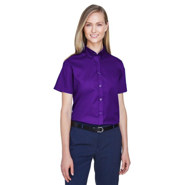 Core 365 Women's Optimum Short Sleeve Twill Shirt 78194 Women's Optimum Short Sleeve Twill Shirt Thumbnail