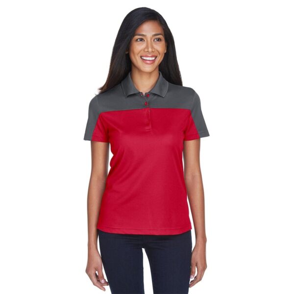 Core 365 Women's Balance Colorblock Performance Piqué Polo CE101W Women's Balance Colorblock Performance Piqué Polo Thumbnail