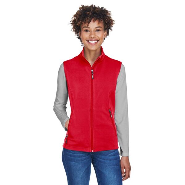 Core 365 Women's Cruise Two-Layer Fleece Bonded Soft Shell Vest CE701W Women's Cruise Two-Layer Fleece Bonded Soft Shell Vest Thumbnail