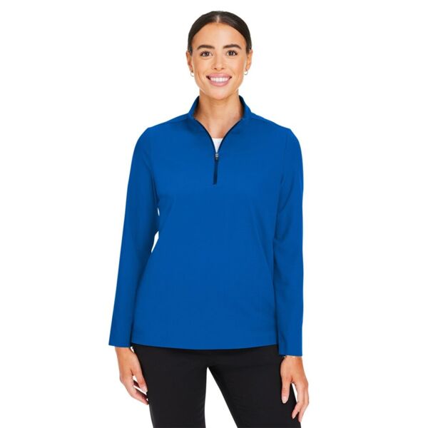 Devon & Jones Women's CrownLux Performance® Windsor Welded Quarter-Zip Pullover DG410W Women's CrownLux Performance® Windsor Welded Quarter-Zip Pullover Thumbnail
