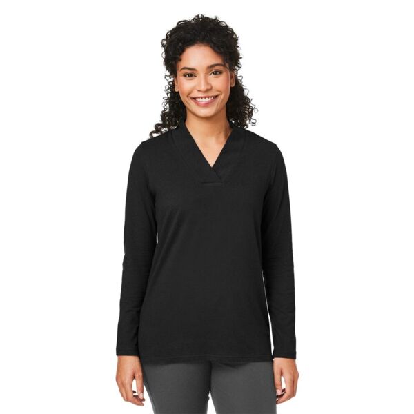 Devon & Jones Women's Raleigh Shawl Collar Knit Top DP121W Women's Raleigh Shawl Collar Knit Top Thumbnail