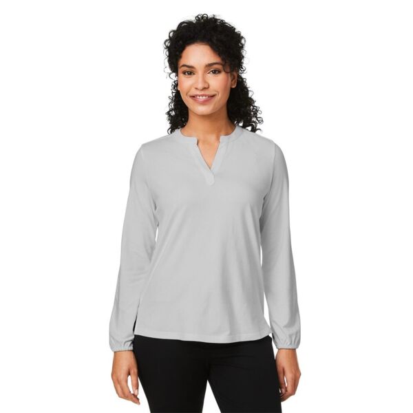 Devon & Jones Women's Raleigh Half-Placket Knit Top DP122W Women's Raleigh Half-Placket Knit Top Thumbnail