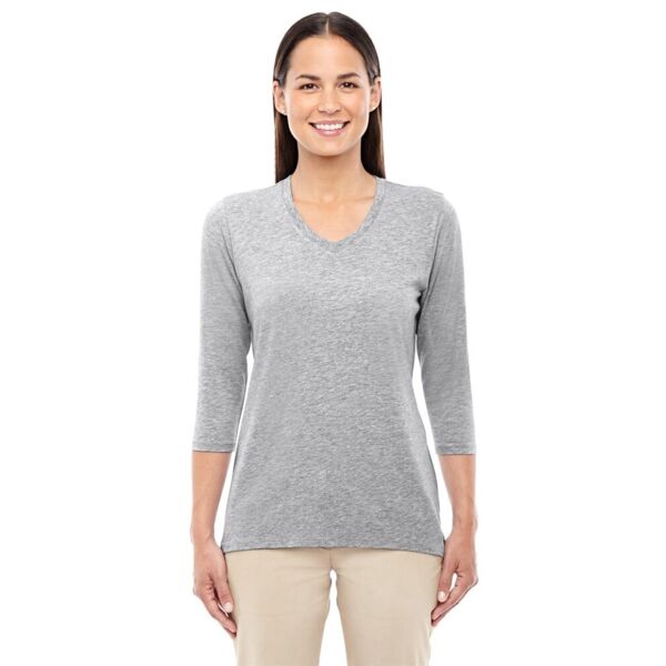 Devon & Jones Women's Perfect Fitâ„¢ Bracelet-Length V-Neck Top DP184W Women's Perfect Fitâ„¢ Bracelet-Length V-Neck Top Thumbnail