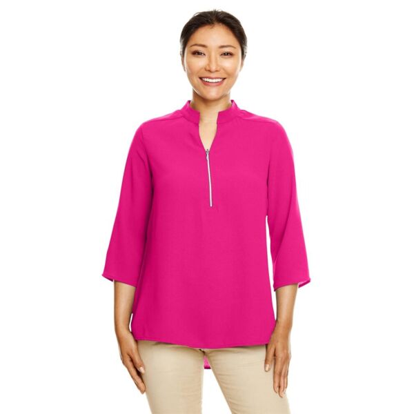 Devon & Jones Women's Perfect Fitâ„¢  Three-Quarter Sleeve Crepe Tunic DP611W Women's Perfect Fitâ„¢  Three-Quarter Sleeve Crepe Tunic Thumbnail
