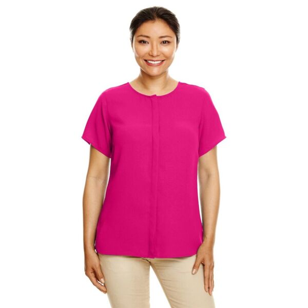 Devon & Jones Women's Perfect Fit™ Crepe Blouse DP612W Women's Perfect Fit™ Crepe Blouse Thumbnail