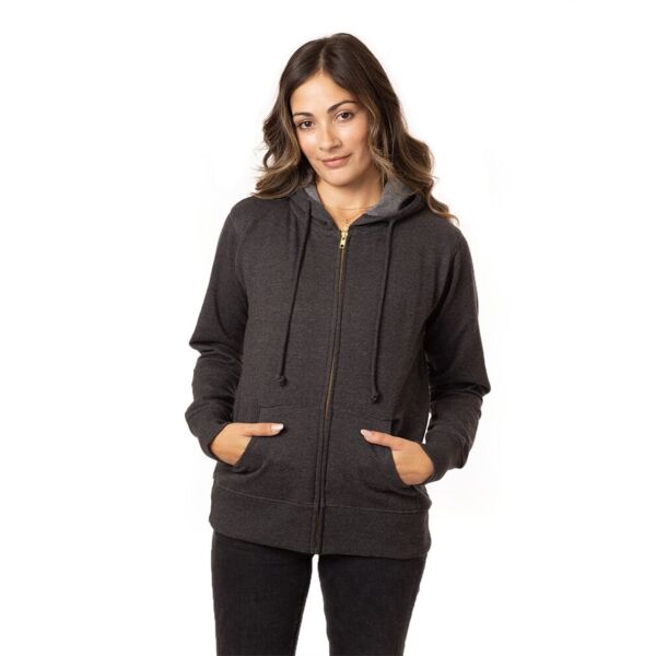 econscious Women's Heathered Full-Zip Hooded Sweatshirt EC4580 Women's Heathered Full-Zip Hooded Sweatshirt Thumbnail