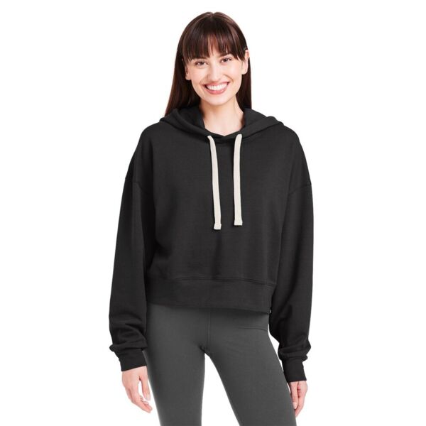 Glyder Women's Vintage Oversized Cropped Hooded Sweatshirt PDP1725 Women's Vintage Oversized Cropped Hooded Sweatshirt Thumbnail