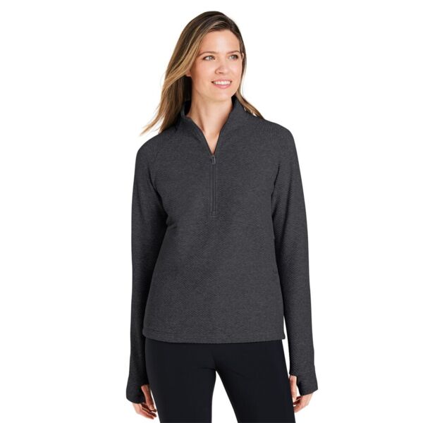 North End Women's Spirit Textured Quarter-Zip Pullover NE725W Women's Spirit Textured Quarter-Zip Pullover Thumbnail