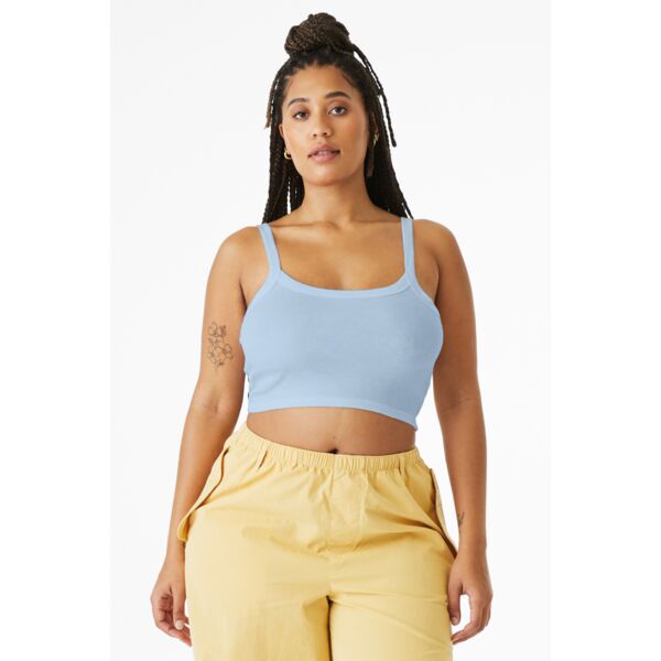 Bella + Canvas Women's Micro Rib Spaghetti Strap Tank BC1012 Women's Micro Rib Spaghetti Strap Tank Thumbnail