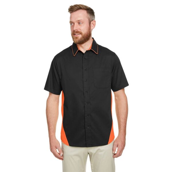 Harriton Men's Tall Flash IL Colorblock Shirt M586T Men's Tall Flash IL Colorblock Shirt Thumbnail
