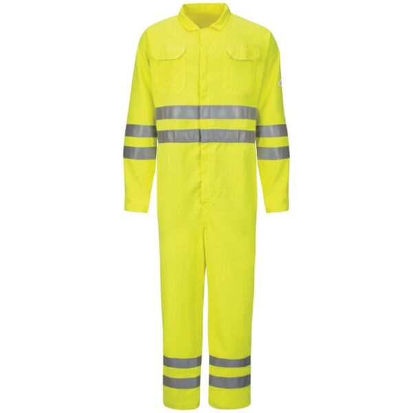 Bulwark Men's Hi-Vis Deluxe Coverall with Reflective Trim - CoolTouch® 2 - 7 oz. CMD8 Men's Hi-Vis Deluxe Coverall with Reflective Trim - CoolTouch® 2 - 7 oz. Thumbnail