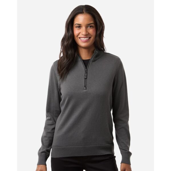 Devon & Jones Women's New Classics Quarter-Zip Sweater DG446W Women's New Classics Quarter-Zip Sweater Thumbnail