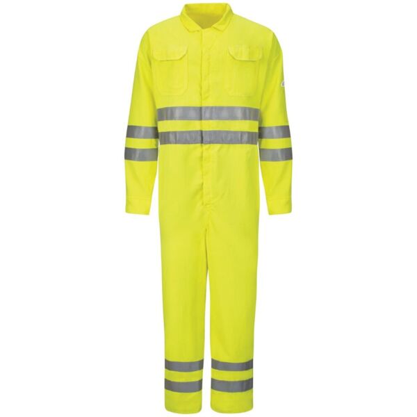 Bulwark Men's Tall Hi-Vis Deluxe Coverall with Reflective Trim - CoolTouch® 2 - 7 oz. CMD8T Men's Tall Hi-Vis Deluxe Coverall with Reflective Trim - CoolTouch® 2 - 7 oz. Thumbnail