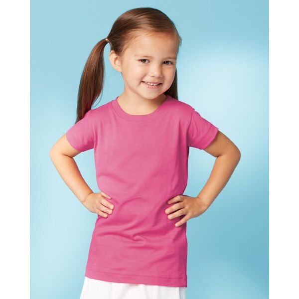 Rabbit Skins Toddler Girls Fine Jersey Tee 3316 Toddler Girls Fine Jersey Tee Thumbnail