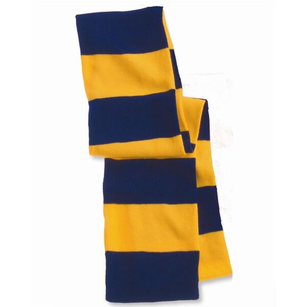 Sportsman Rugby-Striped Knit Scarf SP02 Rugby-Striped Knit Scarf Thumbnail