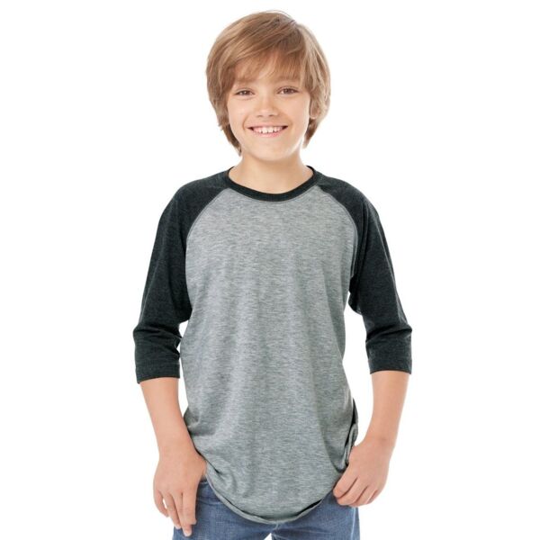 LAT Youth Baseball Fine Jersey Three-Quarter Sleeve Tee 6130 Youth Baseball Fine Jersey Three-Quarter Sleeve Tee Thumbnail