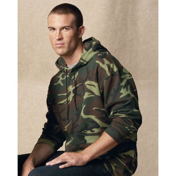 Code Five Unisex Camo Fleece Hoodie Sweatshirt 3969 Unisex Camo Fleece Hoodie Sweatshirt Thumbnail