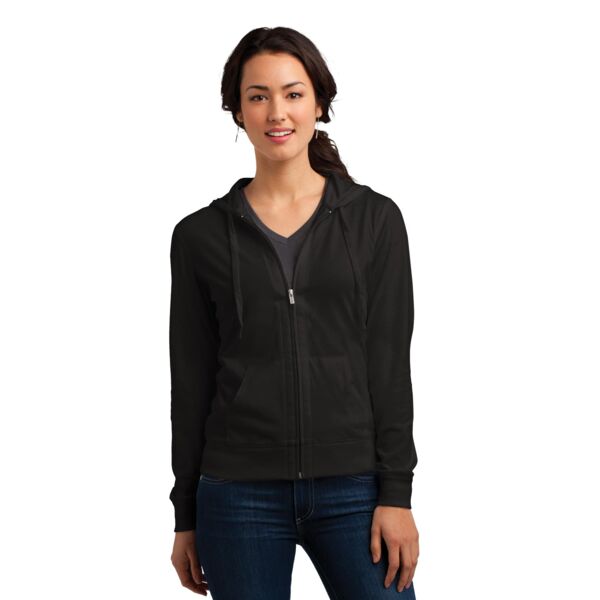 District Women's Fitted Jersey Full Zip Hoodie DT2100 Women's Fitted Jersey Full Zip Hoodie Thumbnail