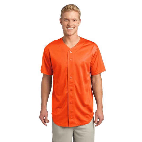 Sport Tek PosiCharge ® Tough Mesh Full Button Jersey ST220 PosiCharge ® Tough Mesh Full Button Jersey Thumbnail