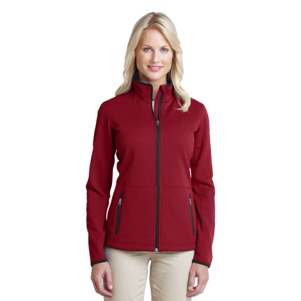 Port Authority Women's Pique Fleece Jacket L222 Women's Pique Fleece Jacket Thumbnail