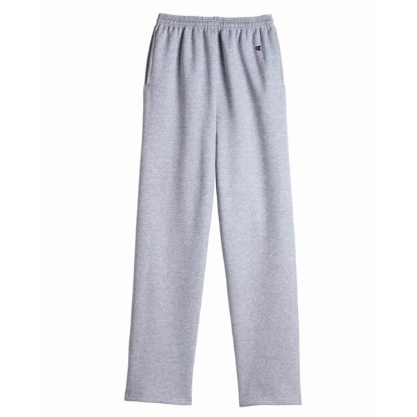 Champion Men's Powerblend® Open-Bottom Sweatpants with Pockets P800 Men's Powerblend® Open-Bottom Sweatpants with Pockets Thumbnail