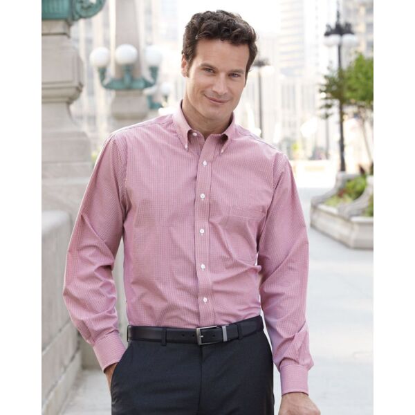 Van Heusen Men's Gingham Check Shirt 13V0225 Men's Gingham Check Shirt Thumbnail